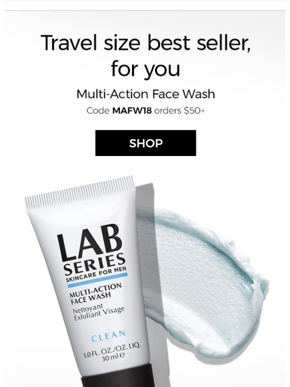 multi action face wash