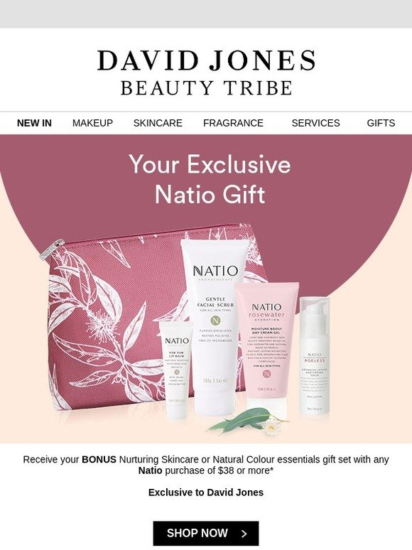 David Jones your Exclusive Natio Gift Milled