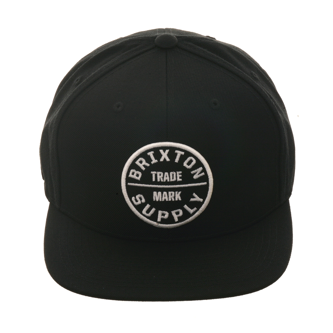 Brixton Oath Snapback Hat - Black, White