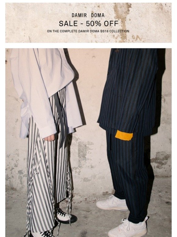 SALE: 50% OFF ON ALL SS18 COLLECTION