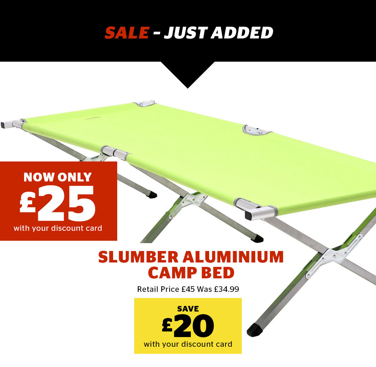 freedom trail camp bed