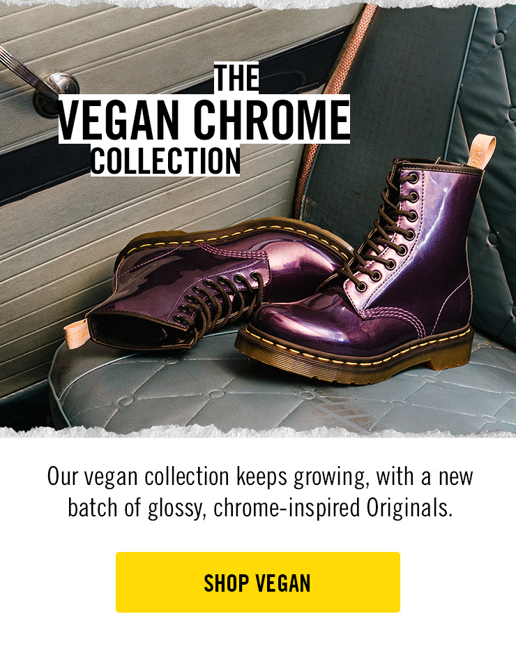 doc martens vegan chrome