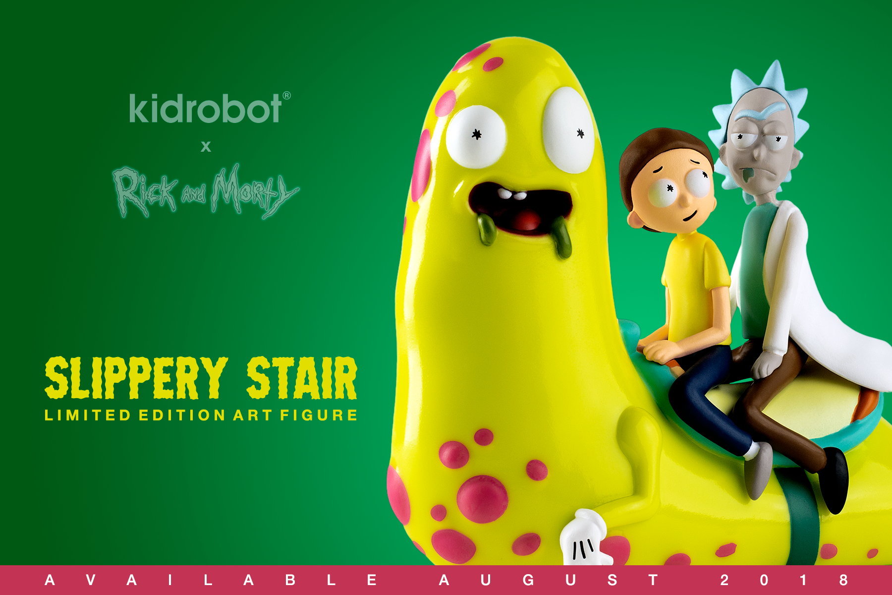 KIDROBOT INC. NEW Rick and Morty Slippery Stair Art Figure by Kidrobot