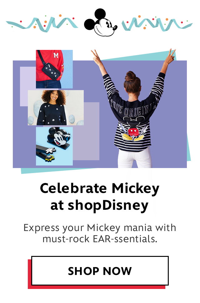 Celebrate Mickey at shopDisney