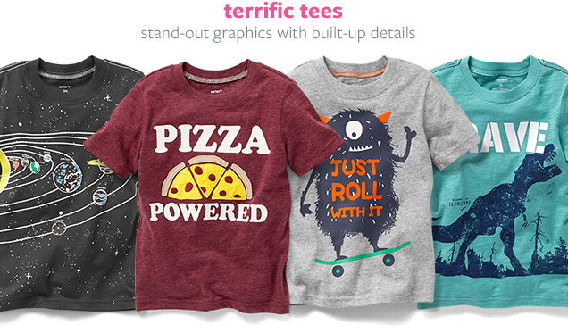 Terrifc tees | Stand-out graphic with built-up details