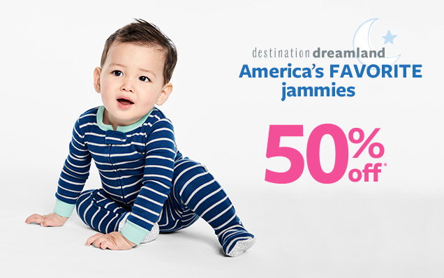 Destination dreamland | America's favorite jammies 50% off*