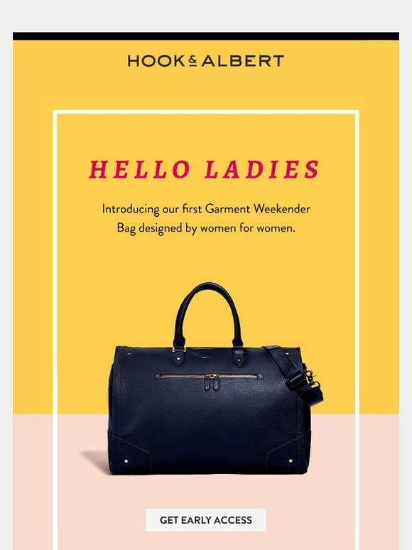 hook and albert women's weekender