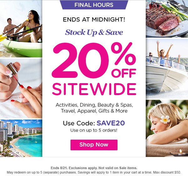 LivingSocial: Last Chance! Stock Up & Save 20% | Milled