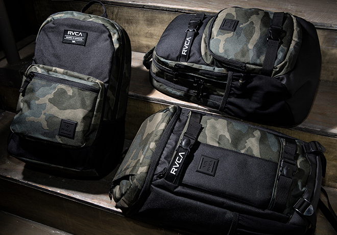 RVCA The Camo Backpack Collection Milled