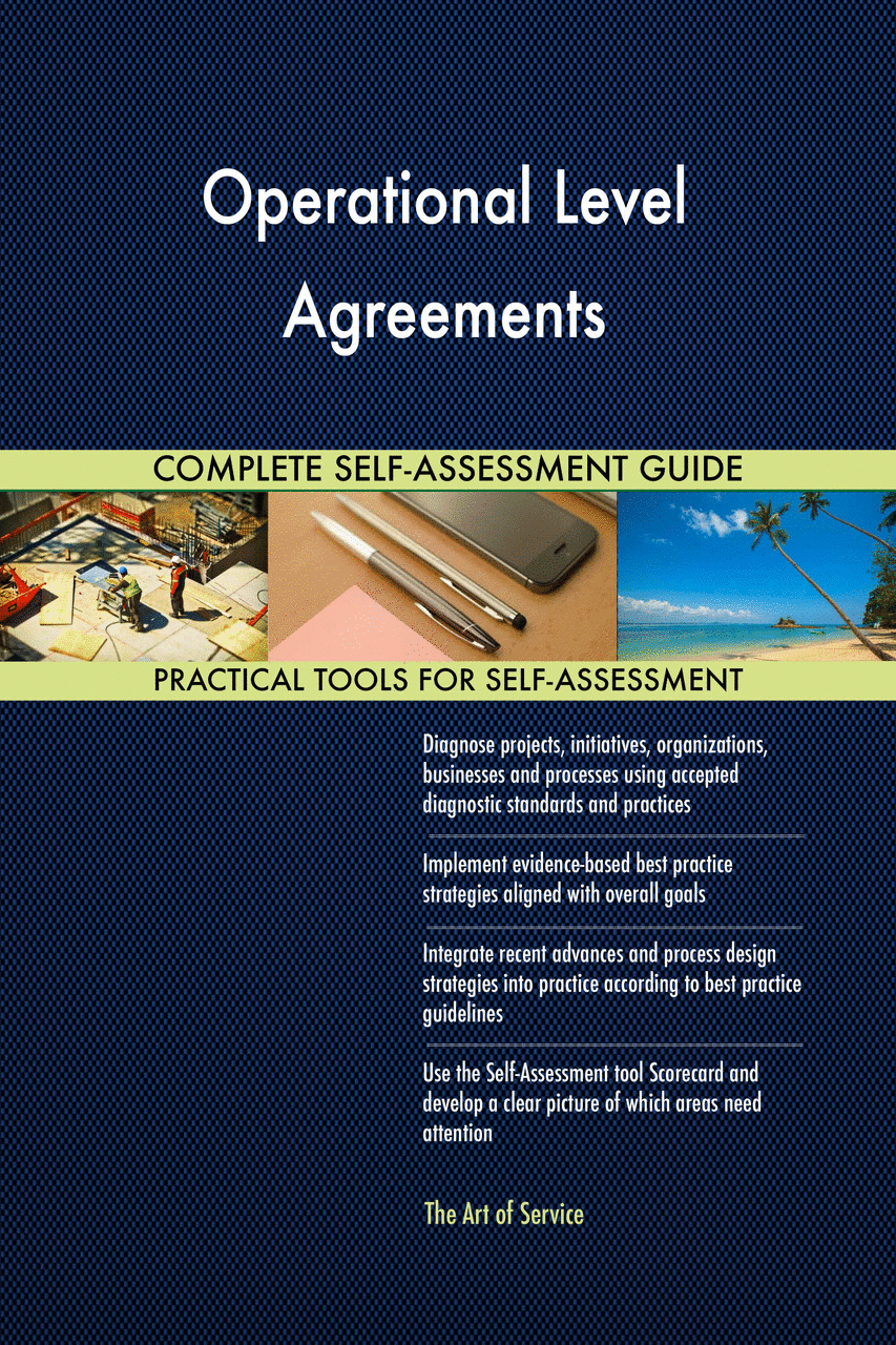 The Art of Service Operational Level Agreements Standard Requirements