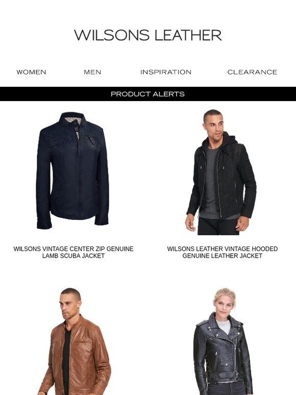 wilsons leather mens vintage hooded genuine leather jacket