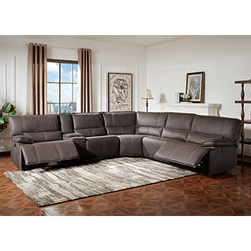 Kuka bailey fabric online power reclining sectional sofa