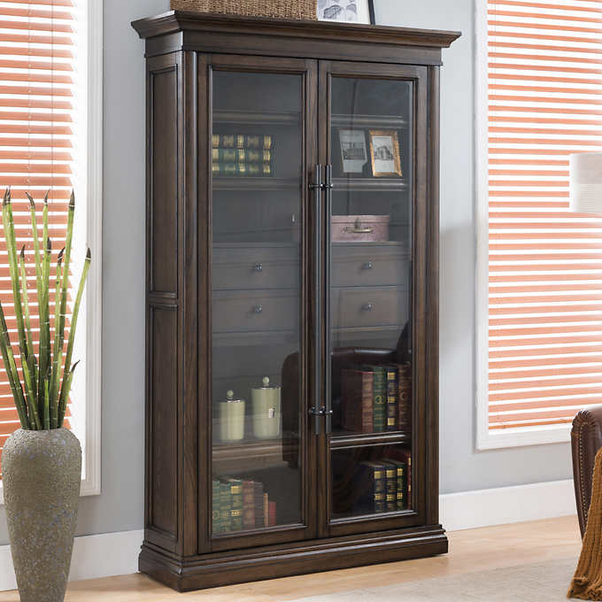 78-inch Glass Door Bookcase
