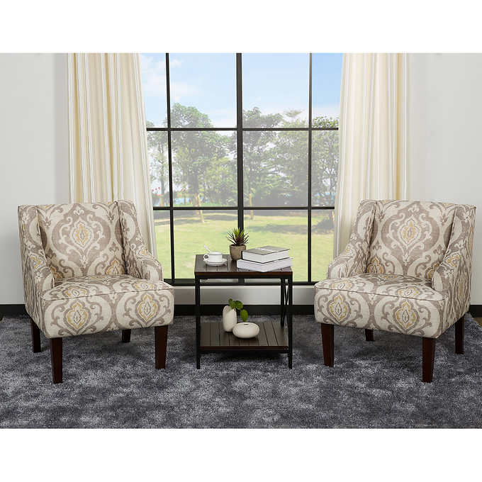 Muro 3-piece Fabric Chair and Table Set