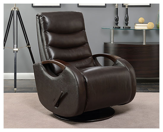 Derick Leather Glider Recliner