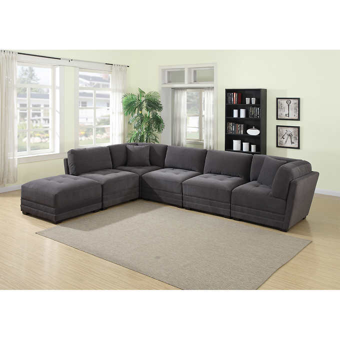 Ethan 6-piece Fabric Modular Sectional