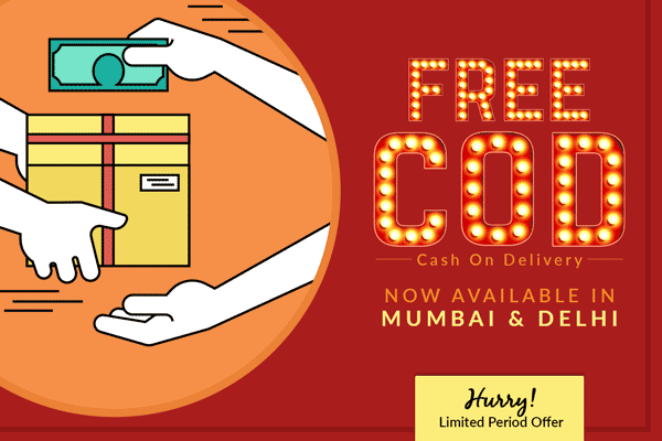 Free COD in Mumbai and Delhi