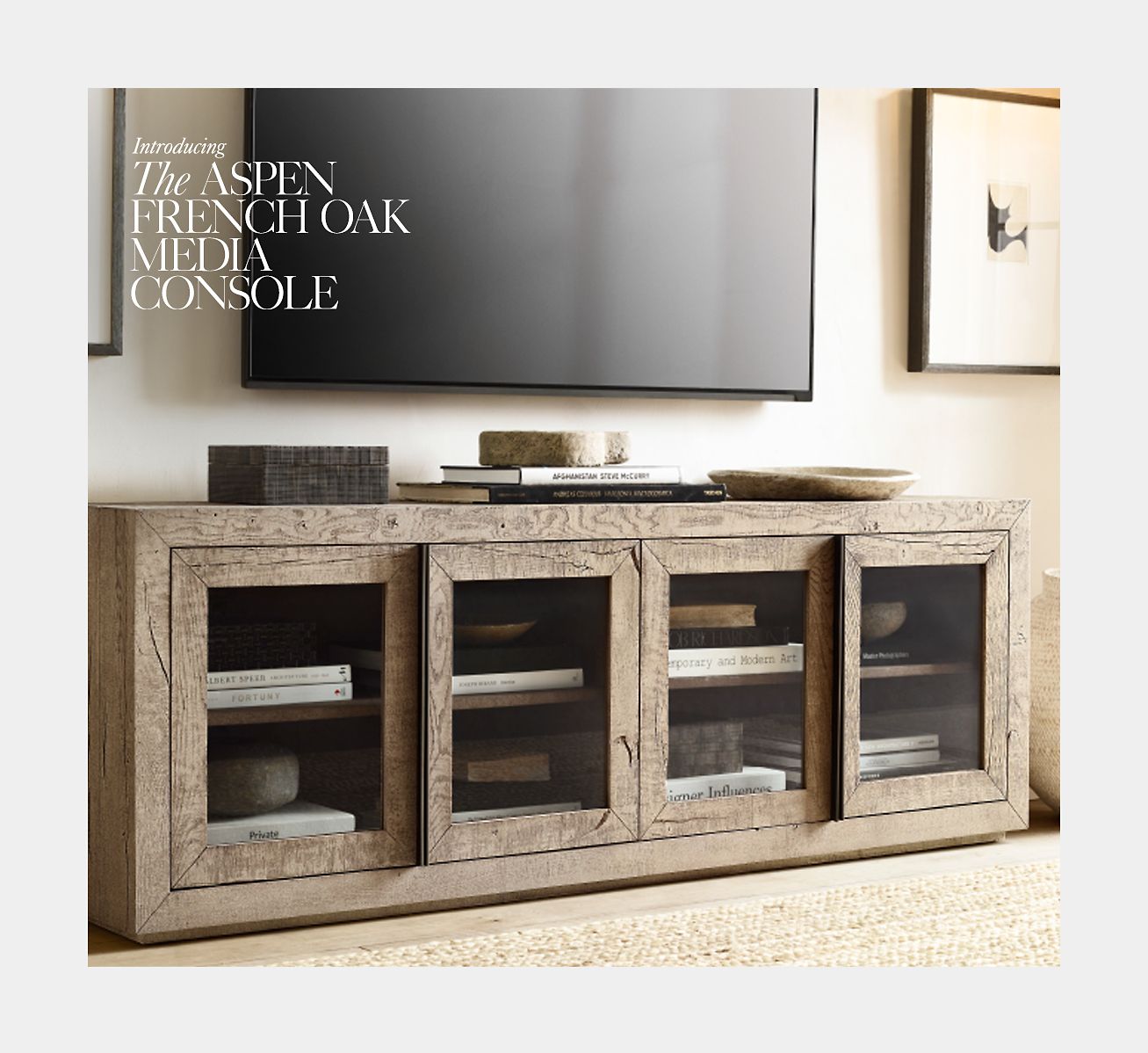 aspen french oak console table