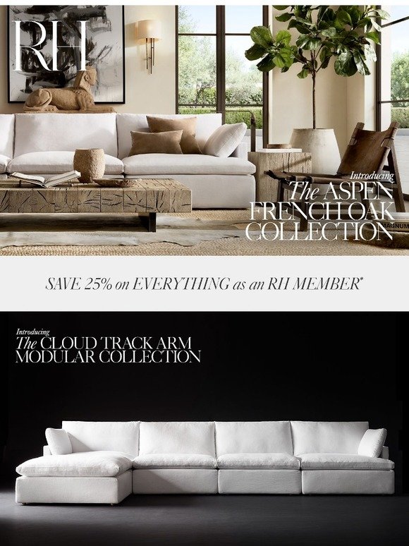 Restoration Hardware Discover the Aspen French Oak Collection for