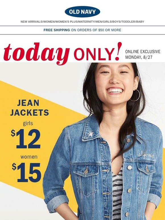 old navy kids jean jacket