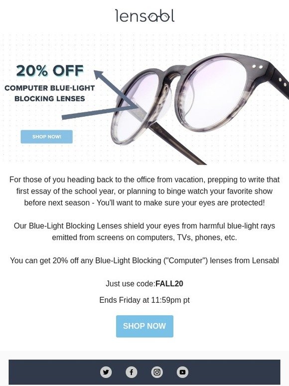 lensabl blue light lenses