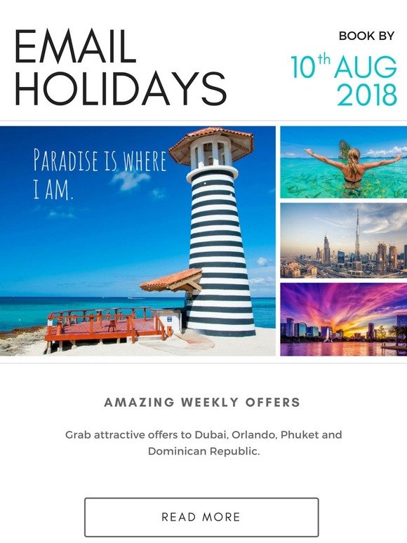 Holidays to paradise with EmailHolidays.com 😃😊