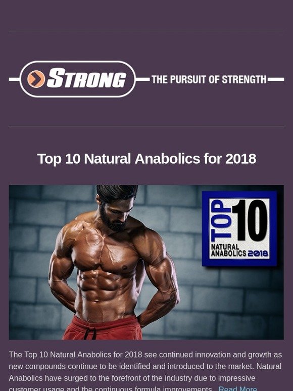 Strong Supplements JUST DROPPED TOP 10 NATURAL ANABOLICS FOR 2018