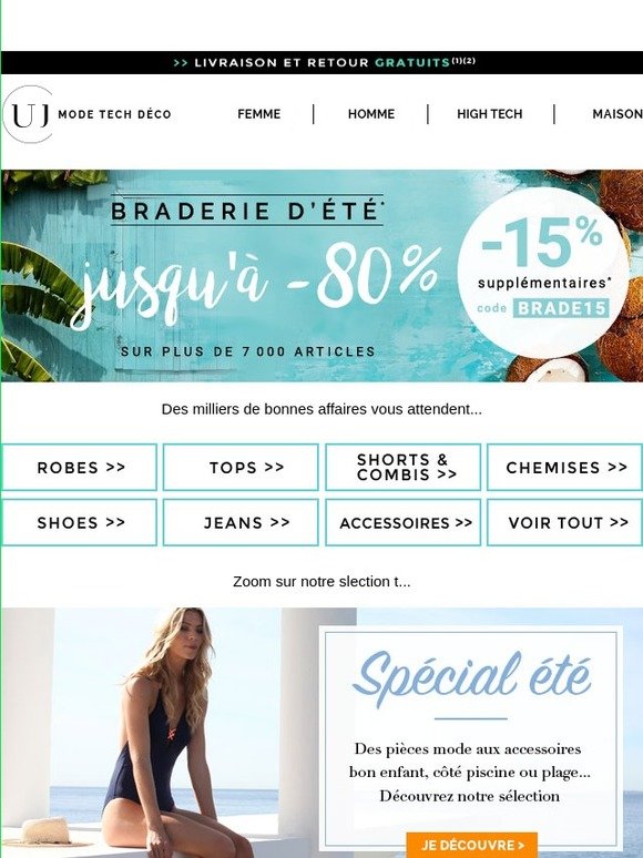 Exclusif Abonnes : -15% EN PLUS sur 7 000 promos