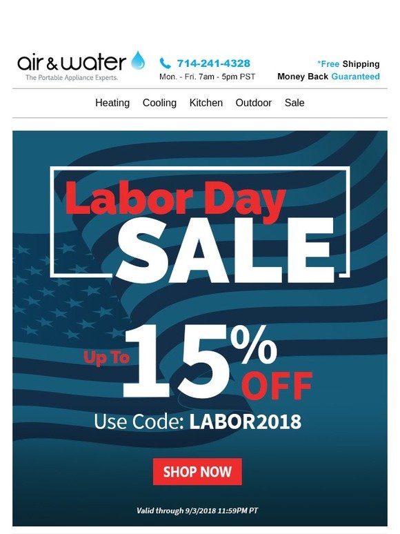 Gear up for Labor Day Weekend