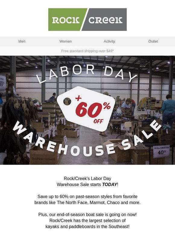 RockCreek WAREHOUSE CLEARANCE SALE Milled