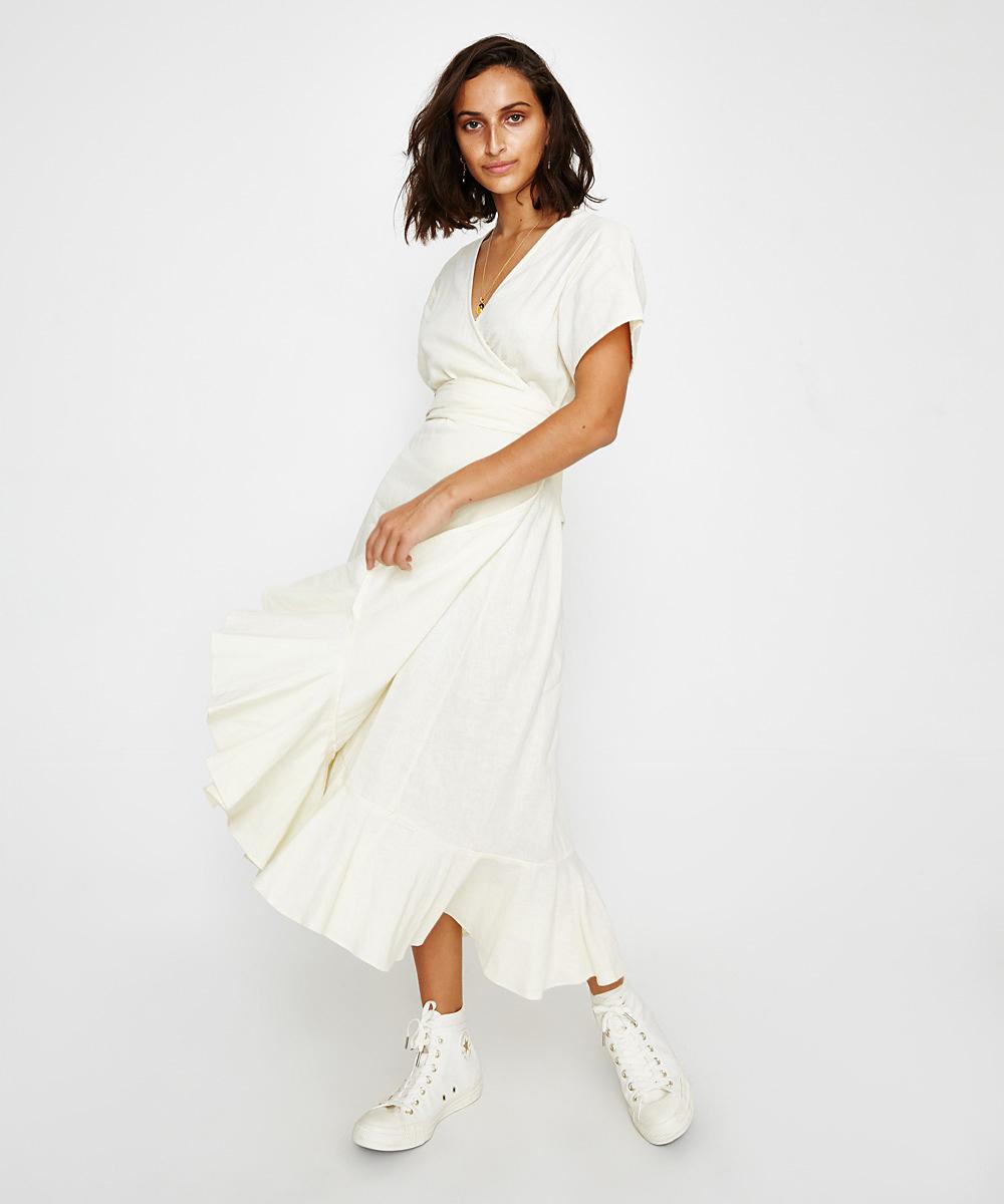  Poppy Wrap Midi Dress