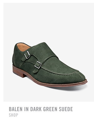 Balen in Dark Green Suede