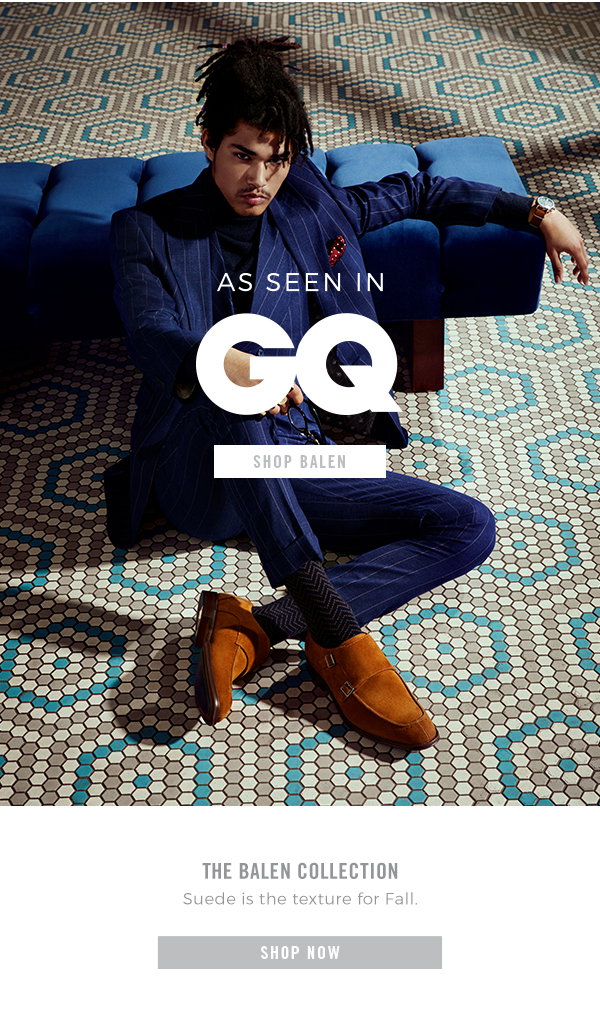 The Stacy Adams Balen: As seen in GQ Magazine. Display images to learn more!