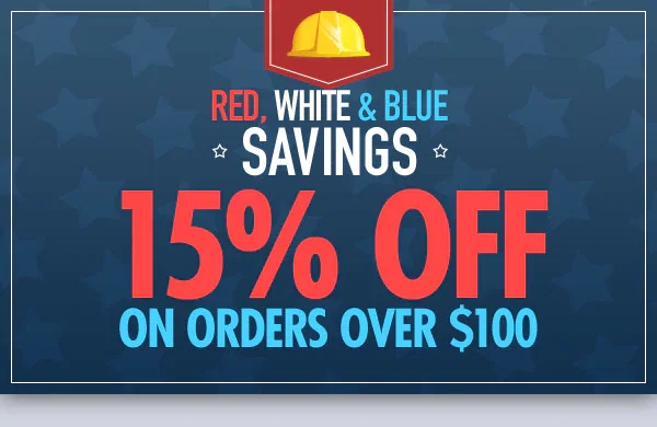 Red, White and Blue Savings | 15% OFF on orders over $100 Red, White and Blue Savings | 15% OFF on orders over $100