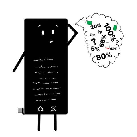 Image: Illustrated iPhone cartoon battery