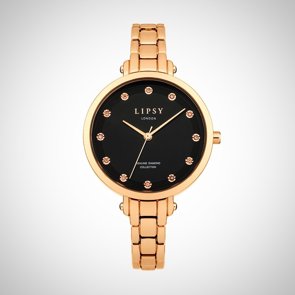 Image of Lipsy LP482 Ladies PVD Rose Gold-Tone Plated Stainless Steel Watch