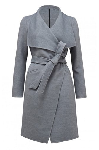 megan felled seam wrap coat