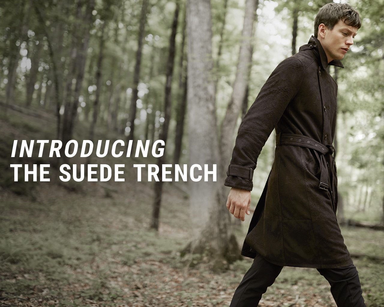 woodland trench coat