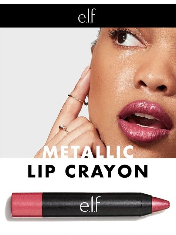 elf metallic lip crayon