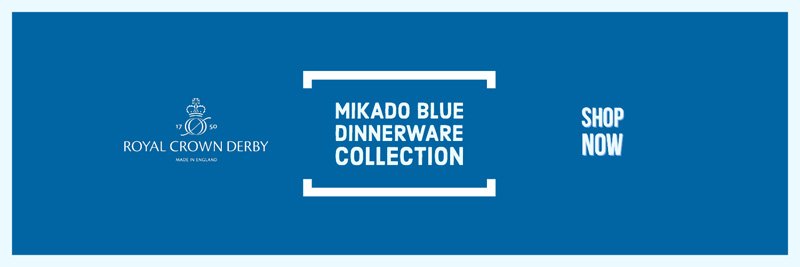 Mikado Blue Dinnerware Collection by Royal Crown Derby
