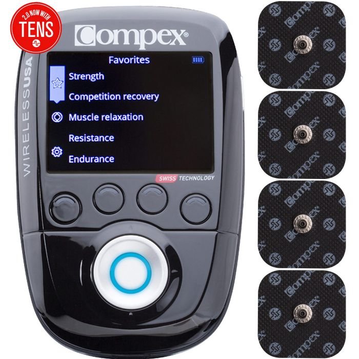 Compex Wireless Usa 2.0 Muscle Stimulator Kit With TENS