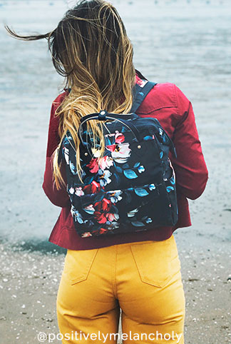 paintbox flowers frame backpack