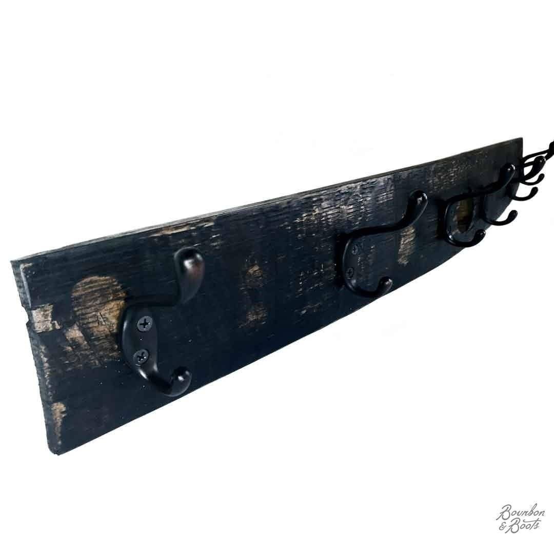Image of Reclaimed Bourbon Barrel Stave Coat Rack