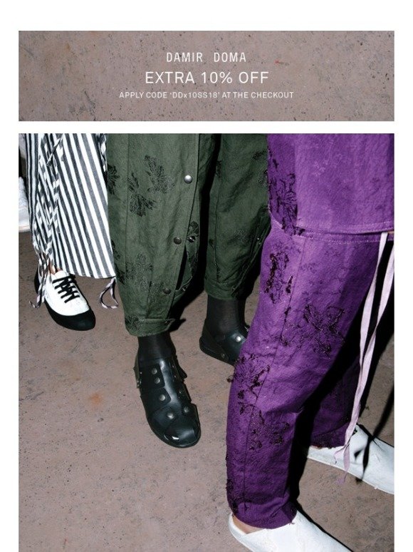SS18 COLLECTION - GET AN EXTRA 10% OFF