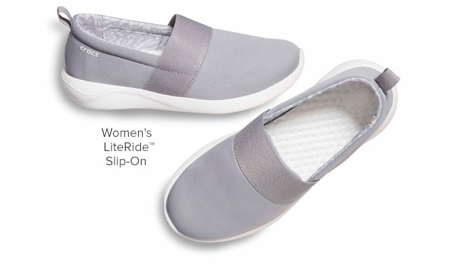 women's literide slip on crocs