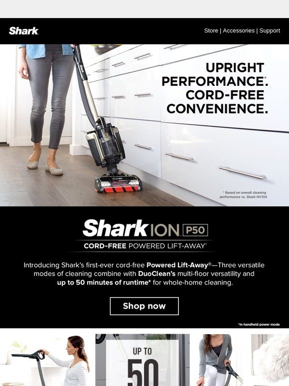 Sharkclean Introducing a first in cordless cleaning. Milled