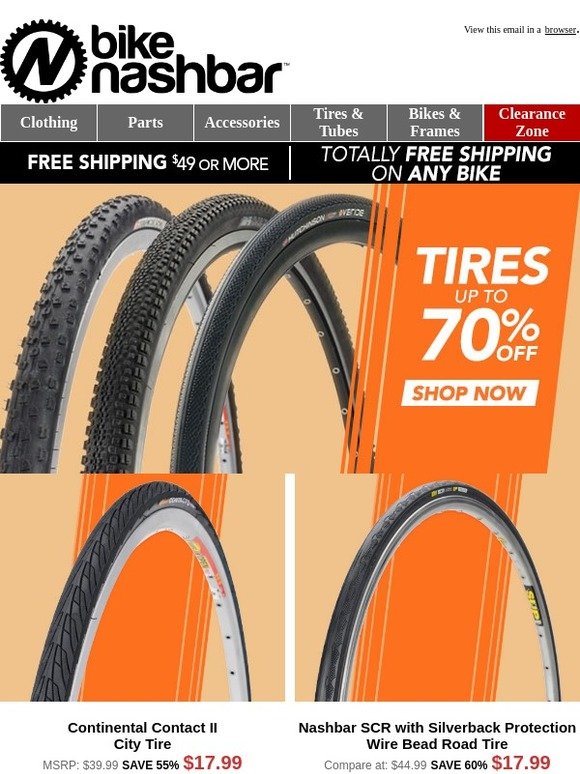 bike nashbar tires