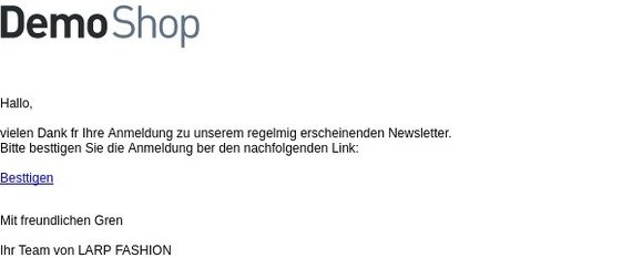 Bitte bestätigen Sie Ihre Newsletter-Anmeldung