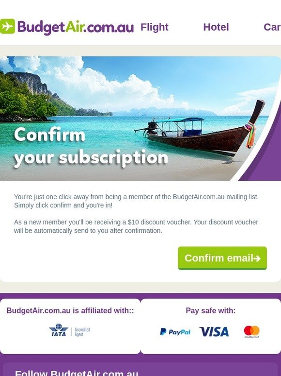 Confirm your email