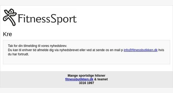 Tilmeldt til nyhedsbrev